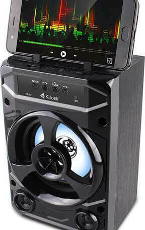 Kisonli KK-02 Bluetooth Speaker 3W with Radio and Battery Life up to 5 hours Black
