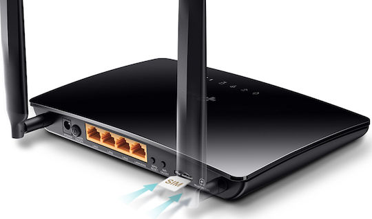 TP-LINK TL-MR6400 v4 Wireless 4G Router Wi‑Fi 4 with 3 Ports