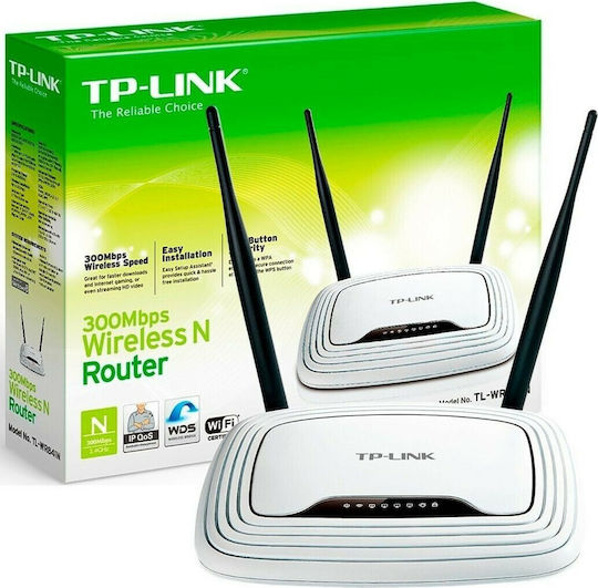 TP-LINK TL-WR841N v14 Ασύρματο Router Wi‑Fi 4 με 4 Θύρες