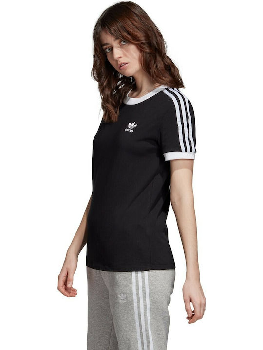 3 Stripes Γυναικείο T-shirt Μαύρο