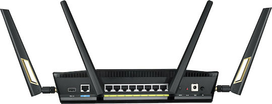 Asus RT-AX88U Wireless Router Wi-Fi 6 cu 8 Porturi Gigabit Ethernet