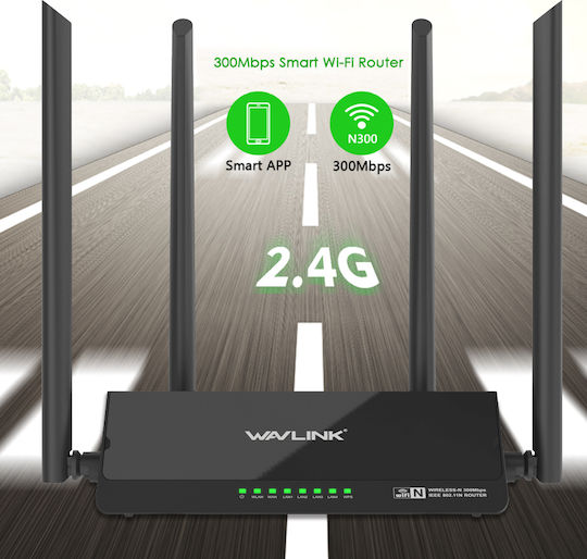 Wavlink ARK 4 N300 Ασύρματο Router με 2 Θύρες