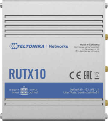 Teltonika RUTX10 v1 Ασύρματο Router Wi‑Fi 5 με 3 Θύρες Gigabit
