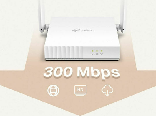 TP-LINK TL-WR820N v2 Ασύρματο Router Wi‑Fi 4 με 2 Θύρες