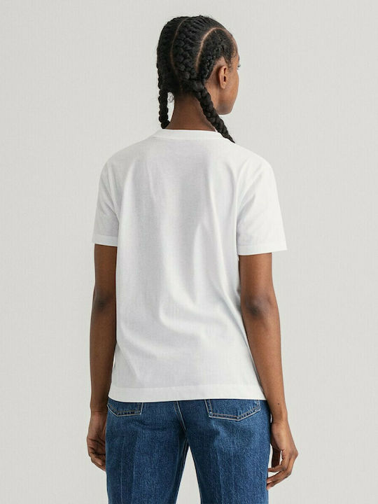 Gant Γυναικείο T-shirt Λευκό