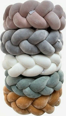 Tiny Toes Crib Bumpers Braided Inside White 16x200cm
