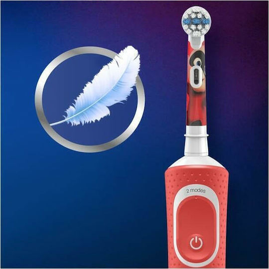Oral-B Vitality Children's Electric Toothbrush with Chronograph for 3+ Years Red White Light Blue
