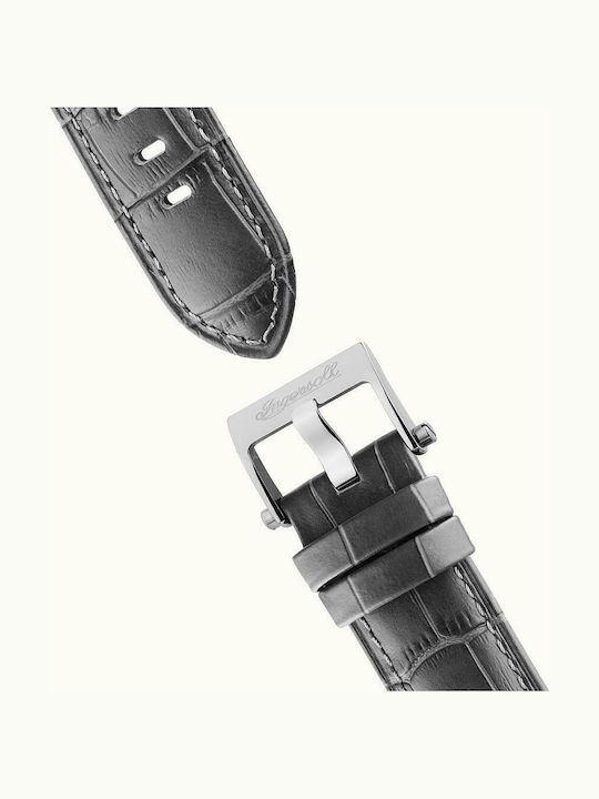 Ingersoll The Herald Men's Watch 40mm Automatic with Black Leather Strap