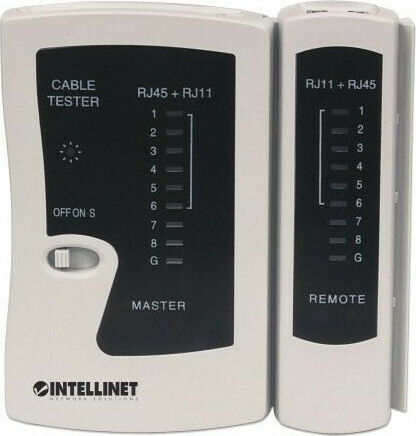 Intellinet 780087 Tester Καλωδίων Δικτύου RJ11 / RJ12 / RJ45