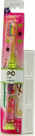 GUM Light-Up 903 & Junior Σετ Παιδική Οδοντόκρεμα με Οδοντόβουρτσα για 7+ Χρονών 2τμχ με Γεύση Φράουλα 50ml