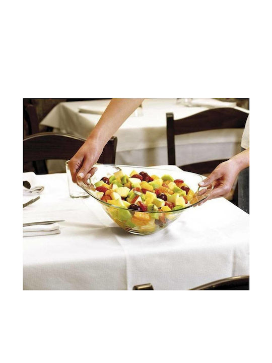 Borgonovo Glass Salad Bowl Transparent 30x22x11.6cm