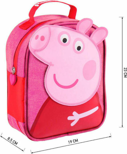 Cerda Peppa Pig School Hand Lunch Bag Pink Peppa Pig 19 x 8.5 x 23cm