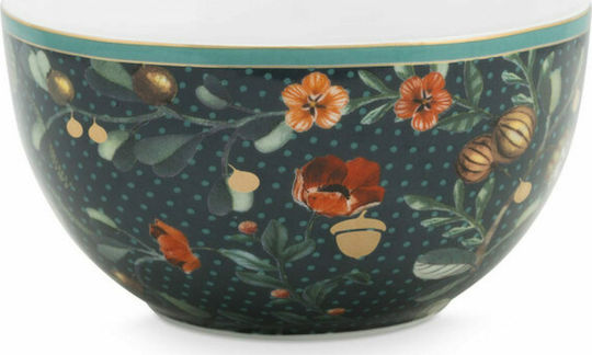 PiP Studio Winter Wonderland Μπωλ Σερβιρίσματος Στρογγυλό από Πορσελάνη Dark Blue με Διάμετρο 12εκ.