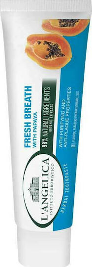 L' Angelica Fresh Breath Herbal Toothpaste With Papaya 75ml