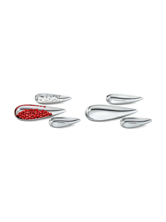 Philippi Dip Serving Bowl Inox Silver 3pcs
