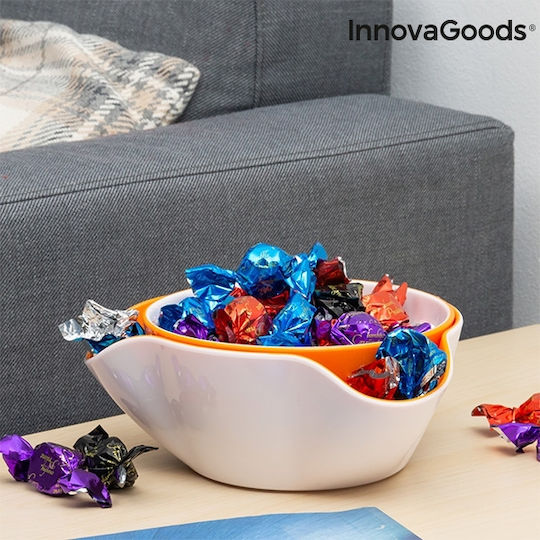 InnovaGoods Μπωλ Σερβιρίσματος Στρογγυλό Πλαστικό Πορτοκαλί 2τμχ