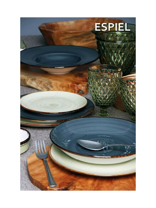 Espiel Typhoon Bol de Servire pentru Dip Rotund Ceramică Gri închis cu Diametru 6buc 1buc