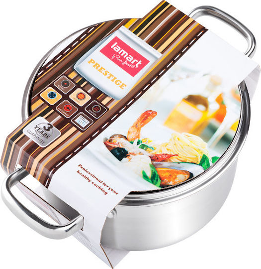 Lamart Prestige Βαθιά Ανοξείδωτη Κατσαρόλα 2.6lt / 18cm Lamart Prestige Βαθιά Ανοξείδωτη Κατσαρόλα 2.6lt / 18cm