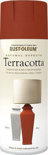 Rust-Oleum Spray Farbe Natural Effects mit Matt Effekt Terrakotta 400ml