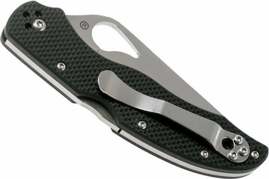 Spyderco Harier 2G-10P Taschenmesser Schwarz in Hülle