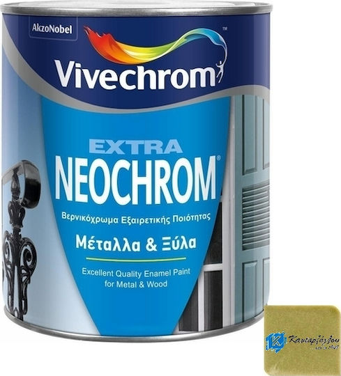 Vivechrom Βερνικόχρωμα Διαλύτου Extra Neochrom 0.75lt Χρυσό Γυαλιστερό