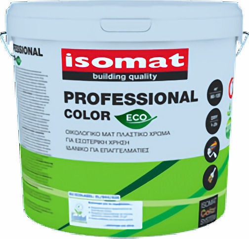 Isomat Professional Color Eco Plastic Ecological Paint for Interior Use White 2.5lt