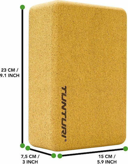 Tunturi Yoga Block Braun 23x15x7.5cm