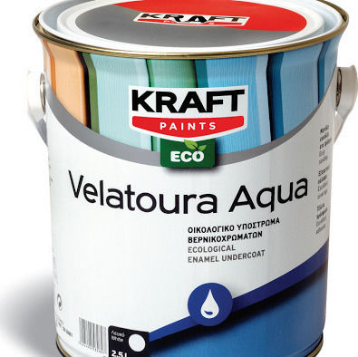 Kraft Velatoura Aqua Pool Ground Pad Ecological undercoat for varnishes White Suitable for Wood 0.75lt