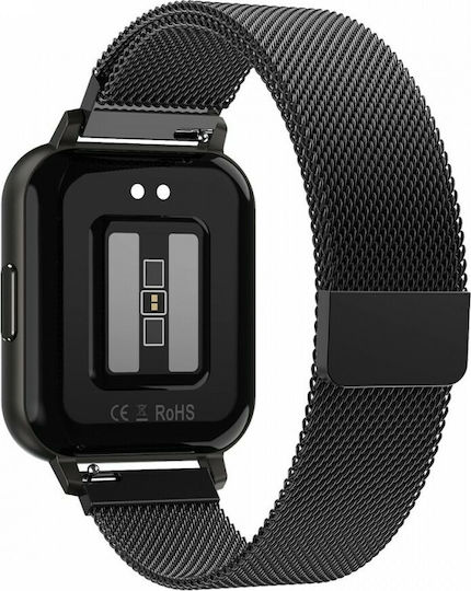 MaxCom FW45 Aurum Smartwatch με Παλμογράφο (Μαύρο)
