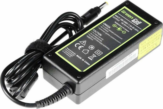 Green Cell Pro Laptop Charger 65W 18.5V 3.5A for HP with Detachable Power Cord