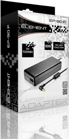 Element PA-90F Toshiba Φορτιστής Laptop 90W 19.0V 3.95A για Toshiba χωρίς Καλώδιο Τροφοδοσίας