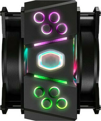 CoolerMaster MasterAir MA410M RGB Ψύκτρα Επεξεργαστή Διπλού Ανεμιστήρα για Socket AM4/115x/AM3/AM3+