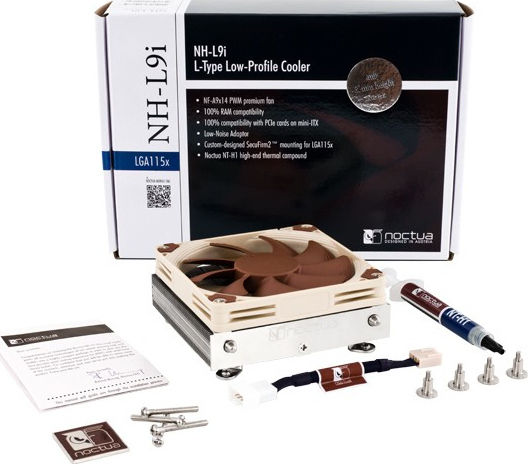 Noctua NH-L9i Ψύκτρα Επεξεργαστή Low Profile για Socket 115x Καφέ