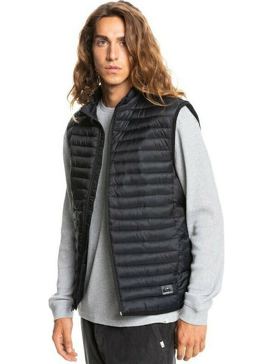 Scaly Ärmellos Jacke Puffer Schwarz
