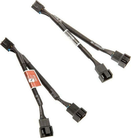 Noctua NA-SYC1 4-Pin pwm - 2x 4-Pin pwm Cable Μαύρο