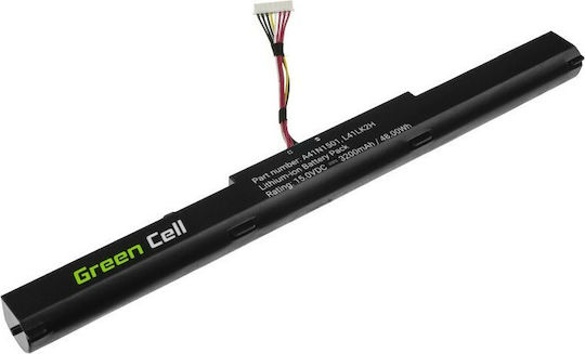 Green Cell Συμβατή Μπαταρία για Asus ROG / VivoBook GL752/GL752V/GL752VW με 3200mAh