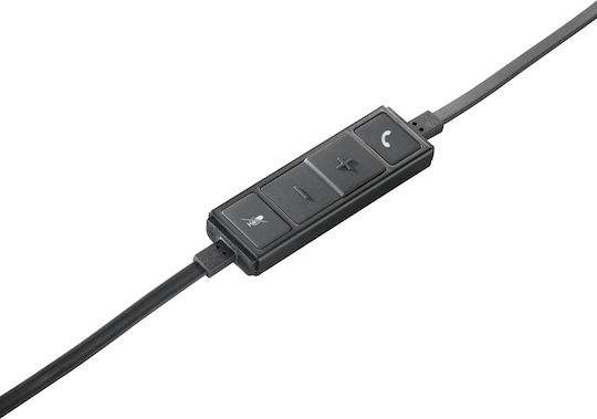 Logitech H650e Mono On Ear Multimedia Ακουστικά με μικρόφωνο και σύνδεση USB-A