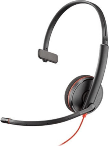 Plantronics Blackwire 3215 On Ear Multimedia Headphone with Microphone 3.5mm Jack / USB-A