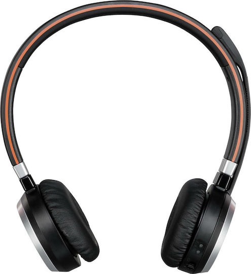 Jabra Evolve 65 MS Stereo Ασύρματα On Ear Multimedia Ακουστικά με μικροφωνο και σύνδεση Bluetooth / USB-A