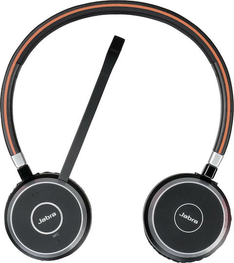 Jabra Evolve 65 MS Stereo Ασύρματα On Ear Multimedia Ακουστικά με μικροφωνο και σύνδεση Bluetooth / USB-A
