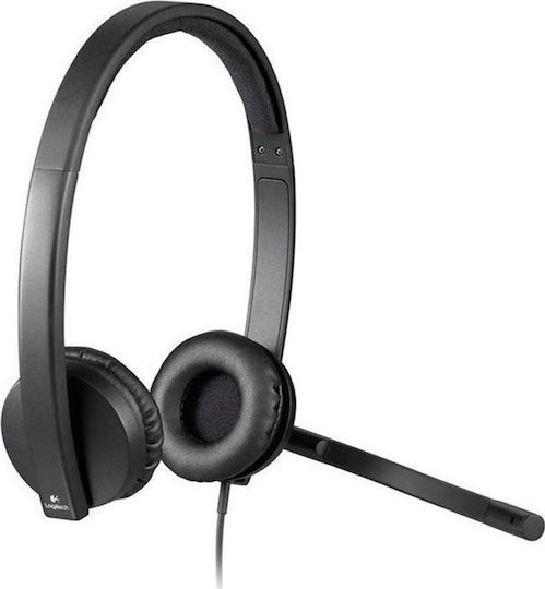 Logitech H570e Stereo On Ear Multimedia Ακουστικά με μικροφωνο και σύνδεση USB