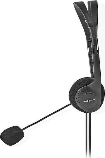 Nedis On Ear Multimedia Headphone with Microphone 3.5mm Jack CHST100BK