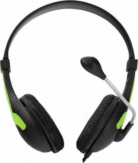 Esperanza EH158 On Ear Multimedia Ακουστικά με μικροφωνο και σύνδεση 3.5mm Jack σε Πράσινο χρώμα