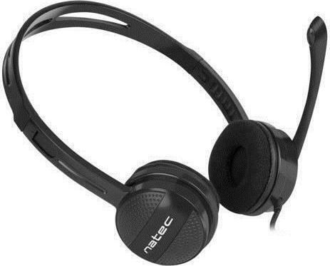 Natec Canary Go On Ear Căști Multimedia cu microfon și conexiune Jack de 3,5 mm