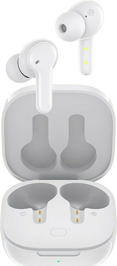 QCY T13 In-ear Bluetooth Handsfree Ακουστικά με Αντοχή στον Ιδρώτα και Θήκη Φόρτισης Λευκά