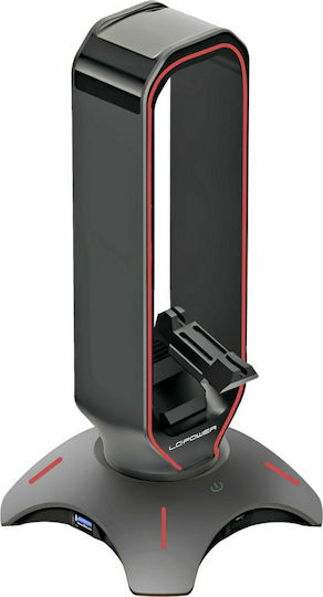 LC-Power USB-Hub & Kopfhörerhalter Headset-Zubehör