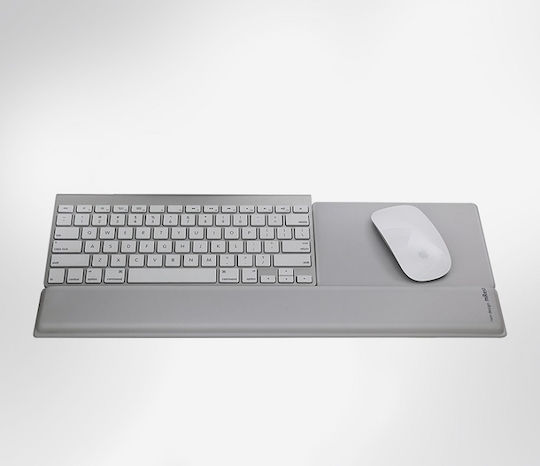 Rain Design mRest Keyboard Wrist Rest Στήριγμα Καρπού για Πληκτρολόγιο και MousePad Ασημί
