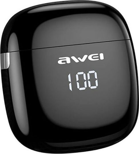 Awei T28P In-Ear Bluetooth-Freisprecheinrichtung Kopfhörer mit Schweißresistenz und Ladeetui Schwarz