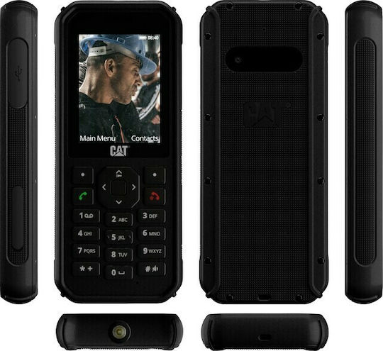 CAT B40 Dual SIM Ανθεκτικό Κινητό με Κουμπιά Black