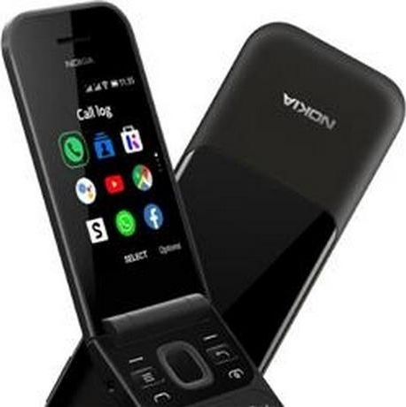 Nokia 2720 Flip Dual SIM Mobile with Buttons Ocean Black